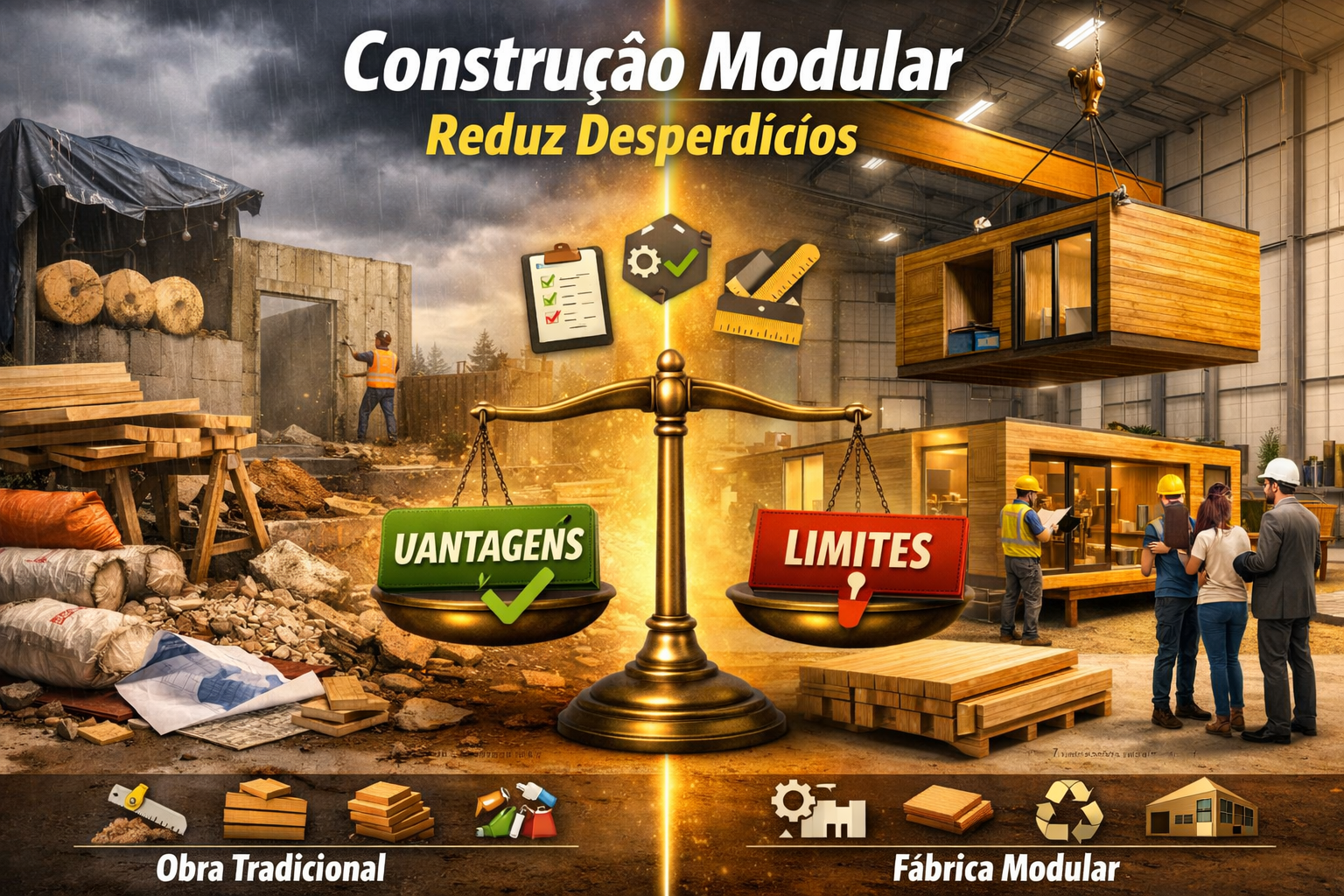 arquitetura modular reduz desperdicio